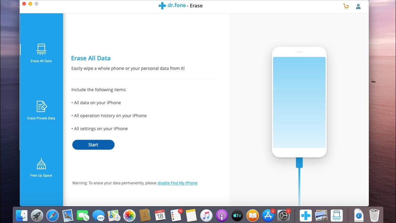 Cara menghapus data di iphone