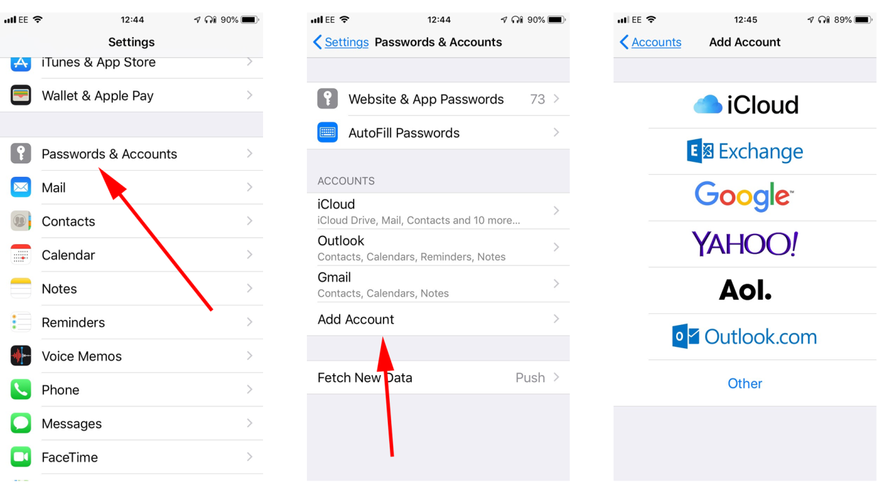 Cara bikin email baru di iphone