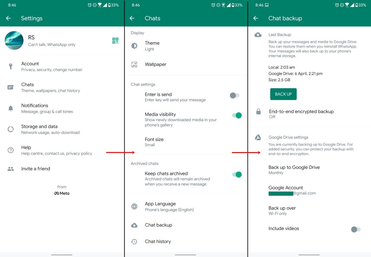 Cara backup chat whatsapp dari android ke iphone