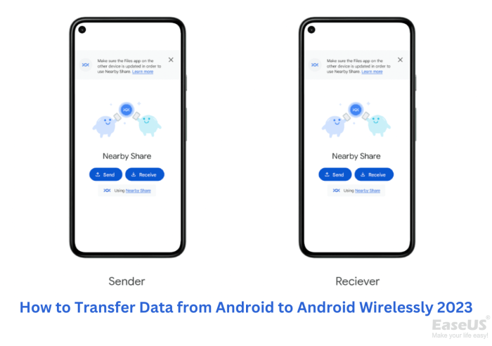 Cara memindah data dari android ke android