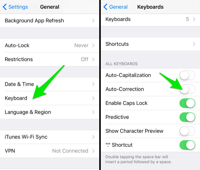 Cara mematikan auto correct di iphone