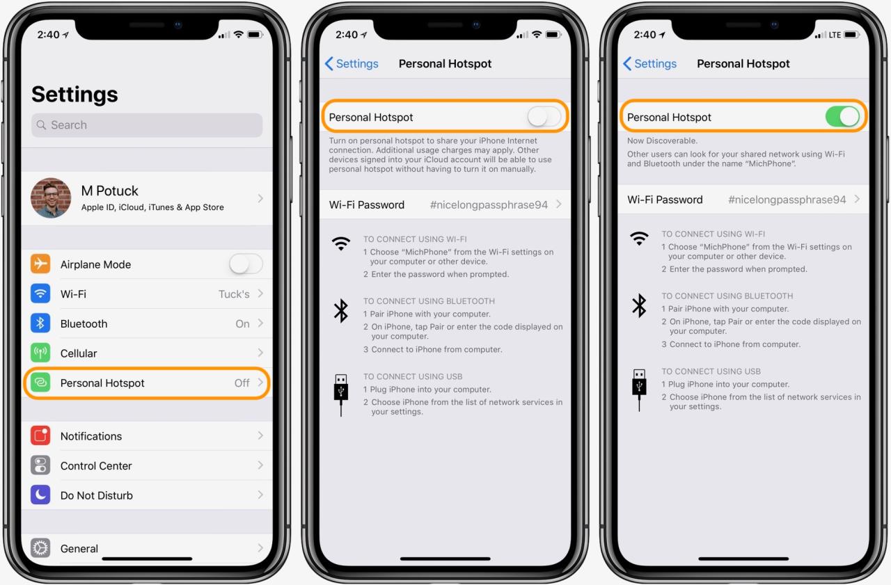 Cara menyalakan hotspot di iphone