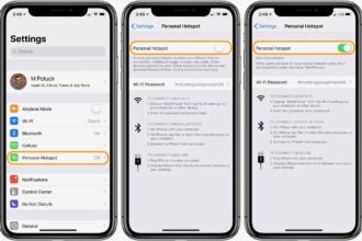 Cara membuat hotspot di iphone