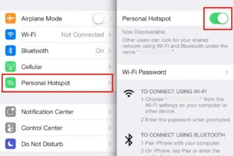 Cara hotspot iphone 11