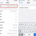 Cara mengganti nama iphone