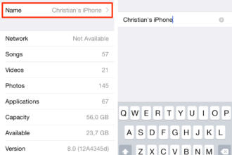 Cara mengganti nama iphone