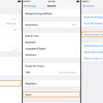 Cara reset jaringan iphone