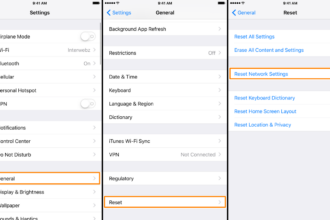 Cara reset jaringan iphone