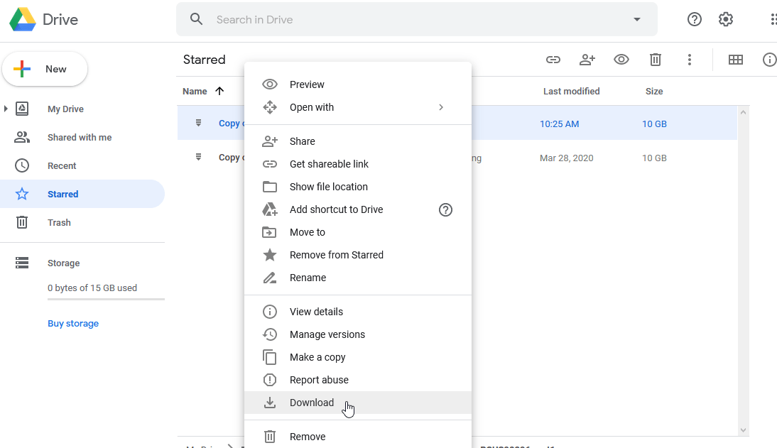 Cara download di google drive limit