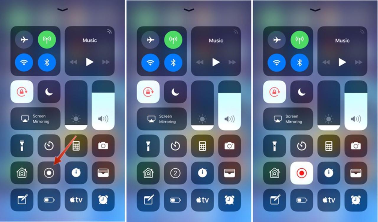 Cara merekam layar di iphone 8