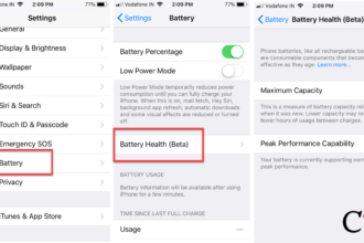 Cara cek kapasitas baterai iphone