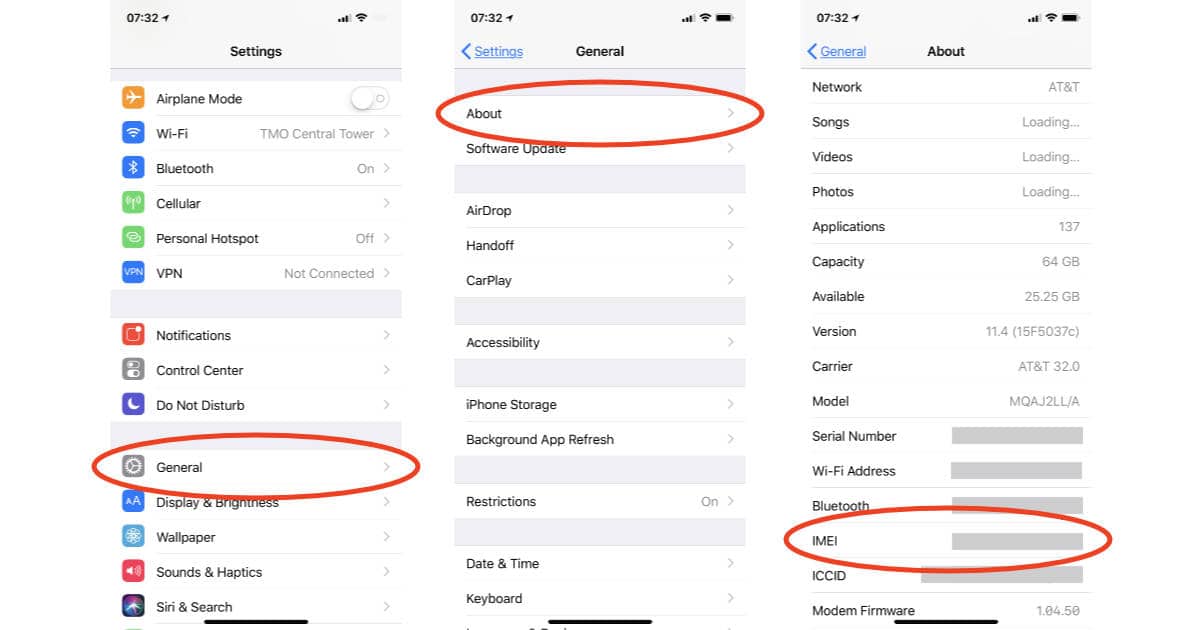 Imei iphone find check box number icloud track locate using package