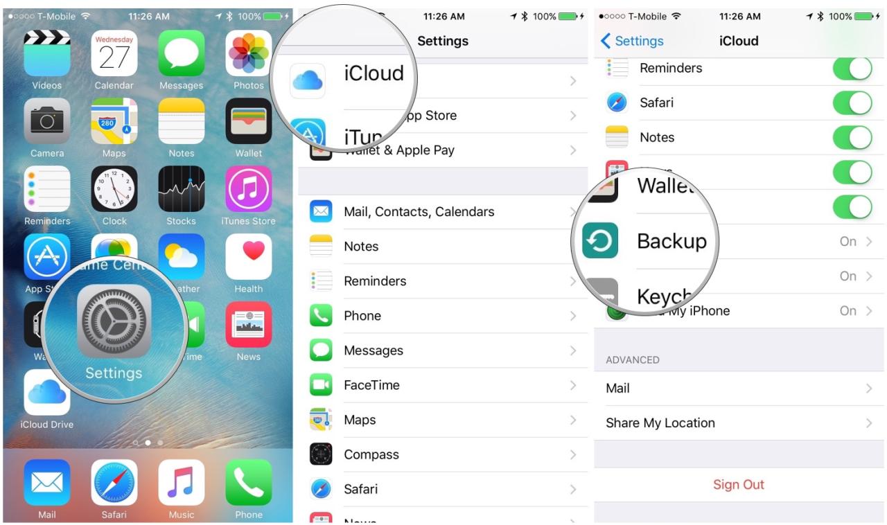 Cara backup photo di iphone