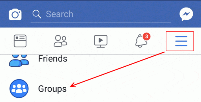 Cara keluar dari grup facebook android