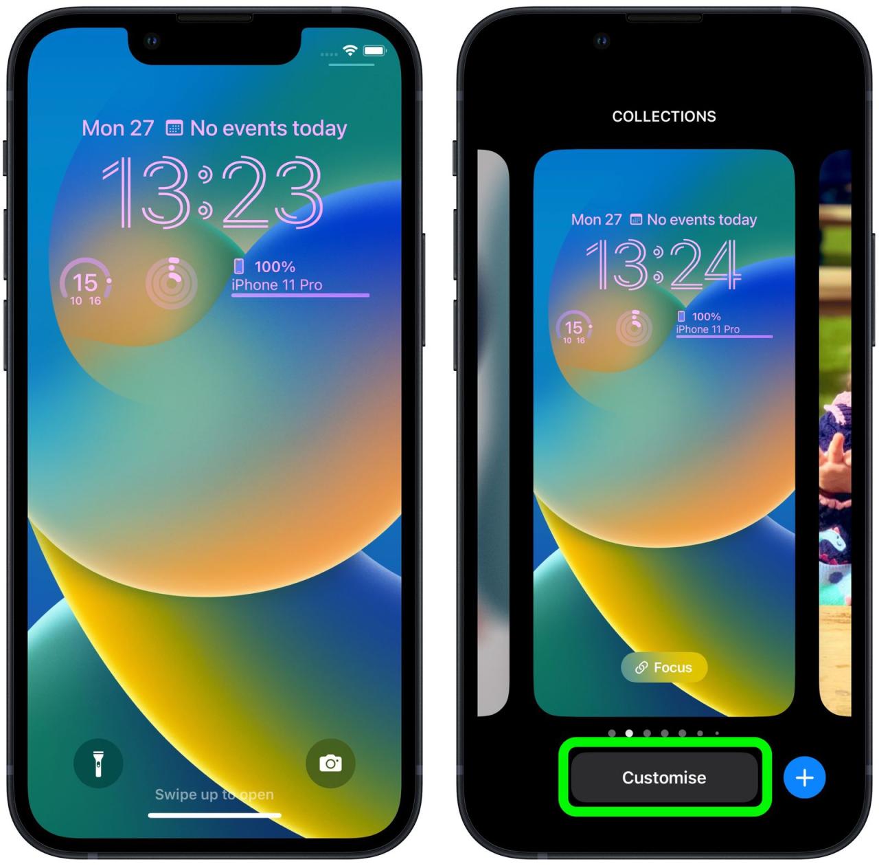 Cara mengubah tampilan jam di lockscreen iphone