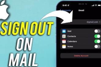 Cara keluar email di iphone