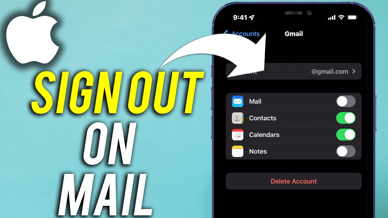 Cara keluar email di iphone