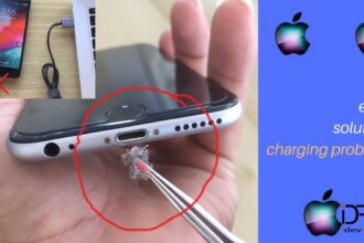 Port charging iphone clean