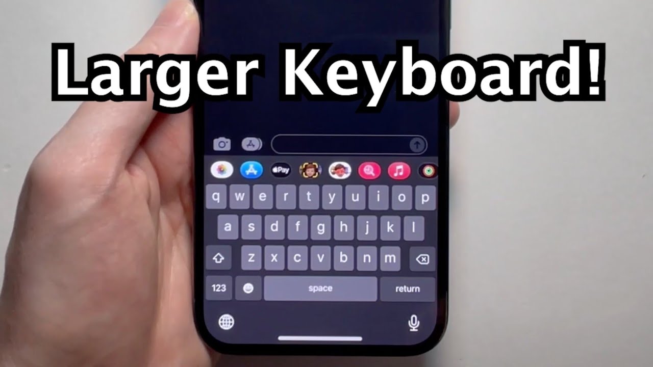 Cara memperbesar keyboard iphone