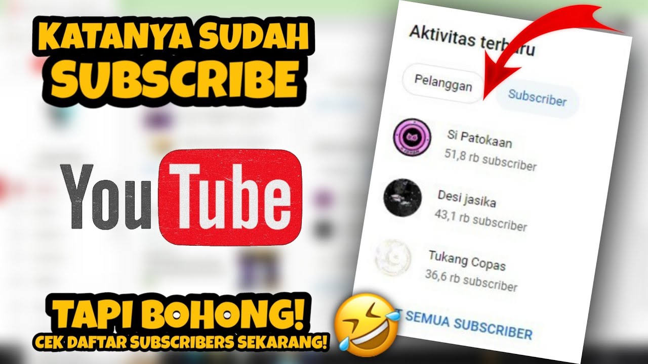 Cara melihat siapa saja yang subscribe kita