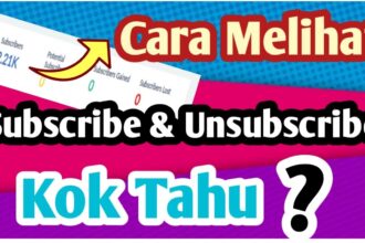 Cara melihat siapa saja yang subscribe kita