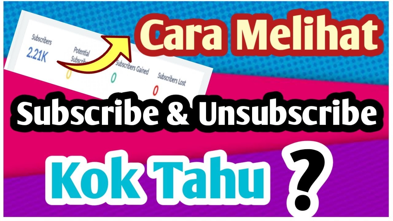 Cara melihat siapa saja yang subscribe kita