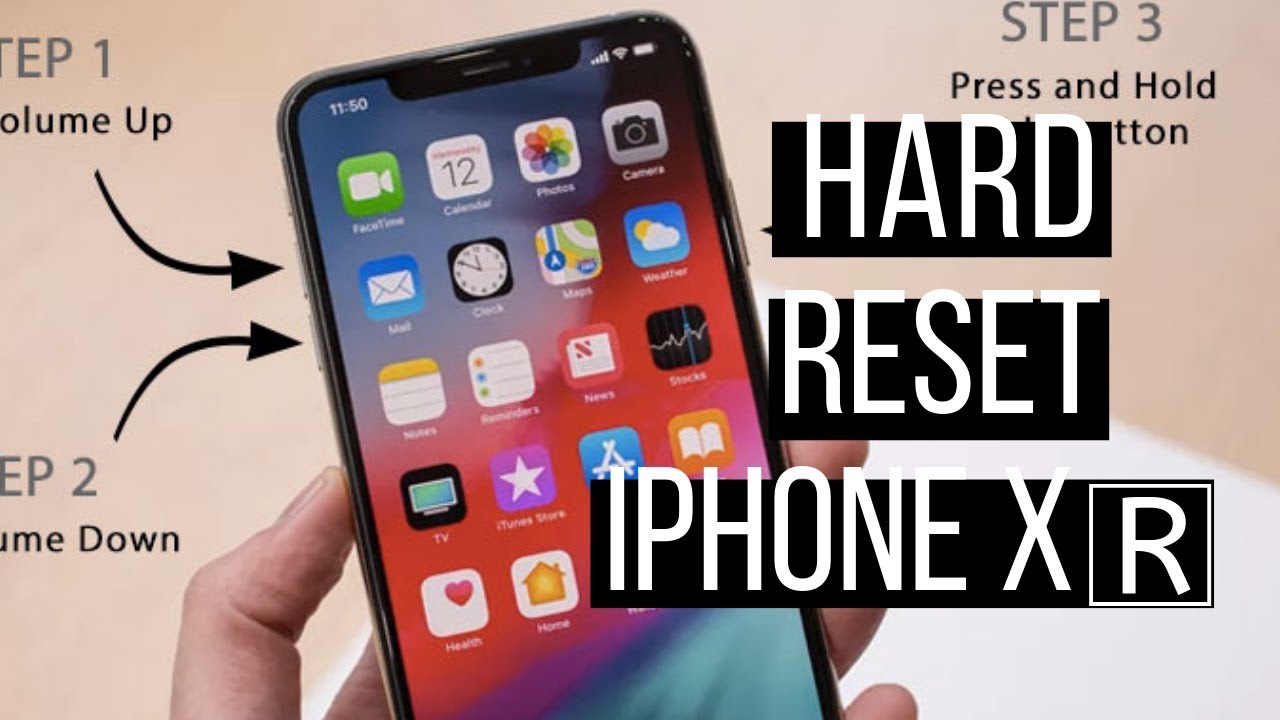 Cara reset iphone xr