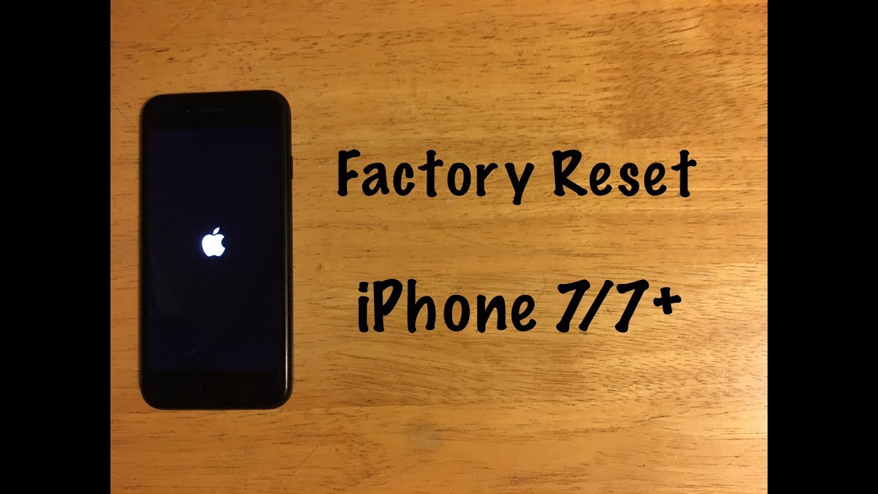 Cara reset iphone 7 plus