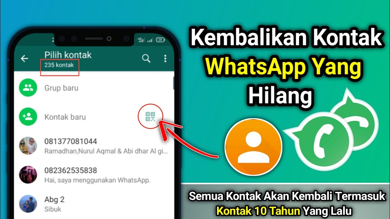 Cara melihat kontak wa yang terhapus