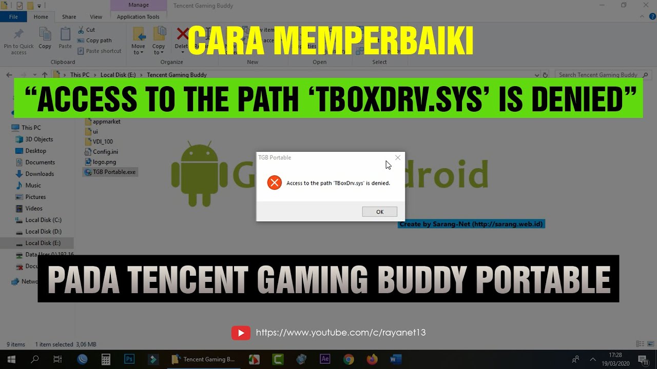 Cara mengatasi access denied