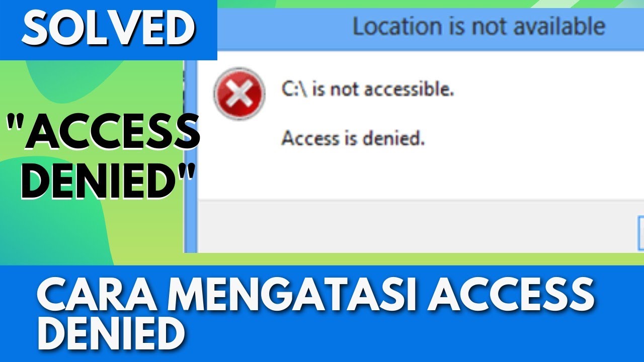 Cara mengatasi access denied