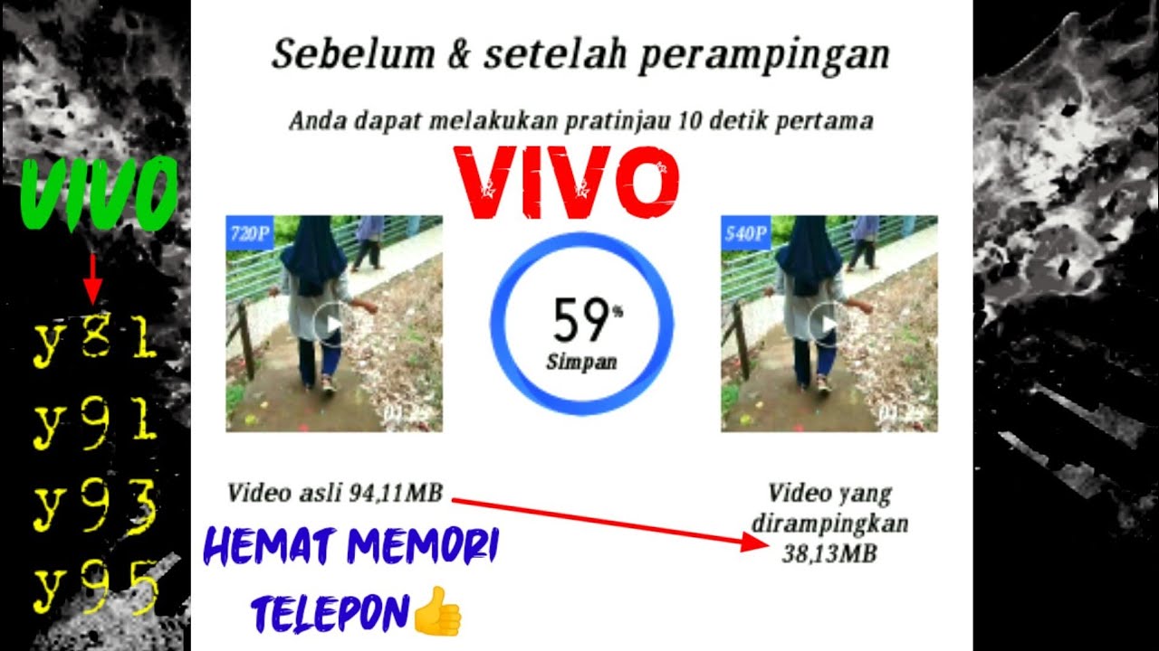 Cara mengurangi ukuran video di hp