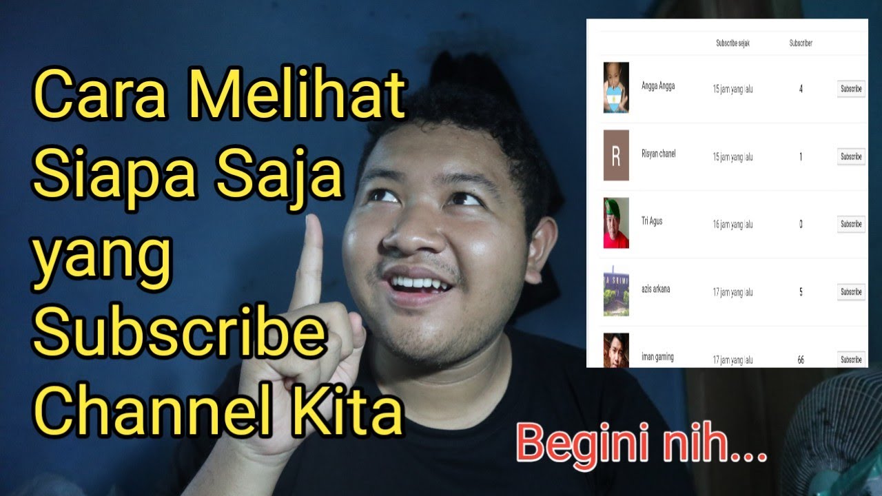 Menyembunyikan menampilkan subscriber jumlah atau kalian terbaru bagaimana