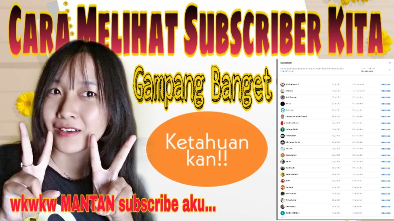 Cara melihat subscriber di channel youtube sendiri