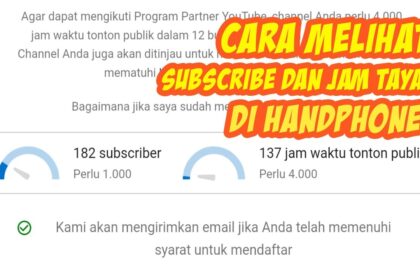 Cara melihat nama subscriber