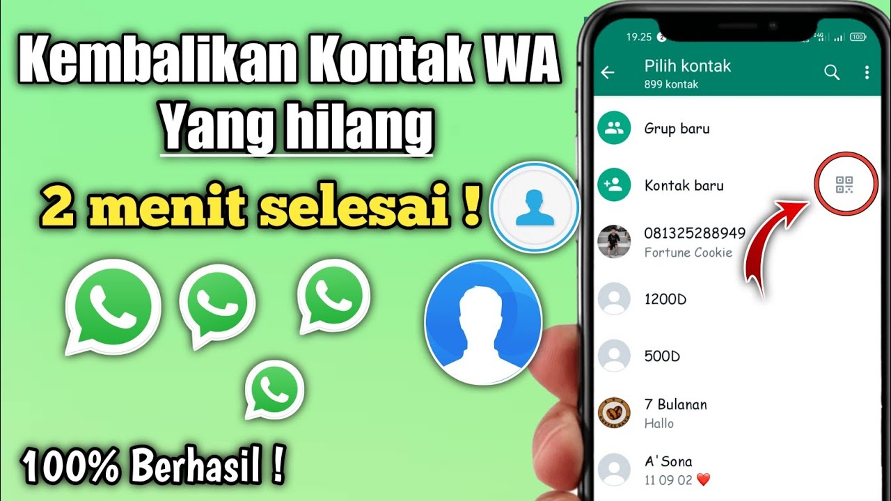 Cara mengembalikan kontak yang terhapus di wa