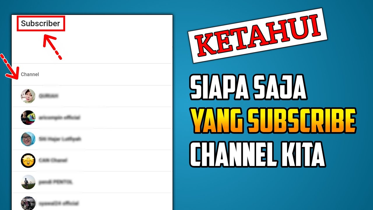 Cara melihat siapa yang subscribe youtube kita