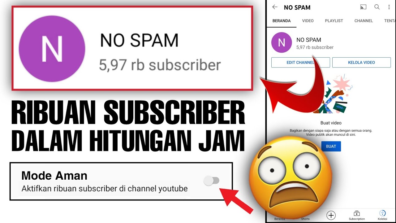 Cara liat subscribe youtube