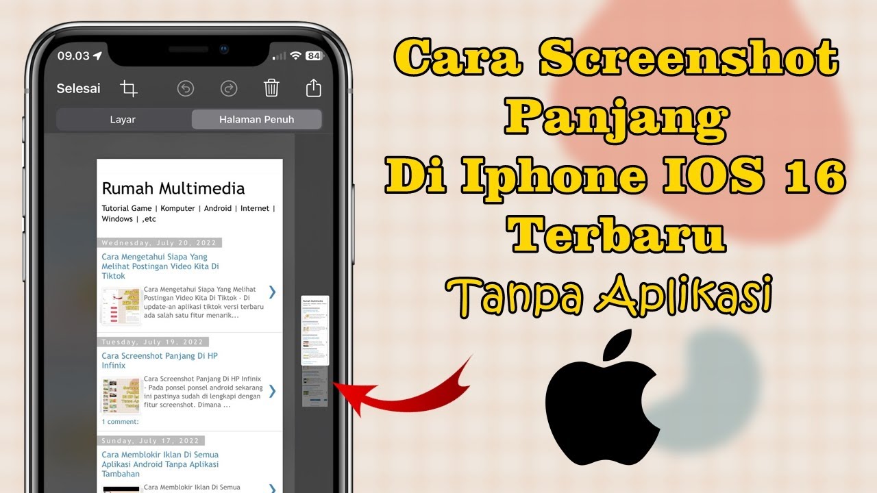 Cara ss di iphone