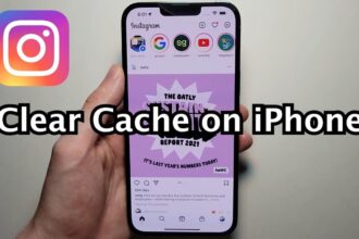 Cara hapus cache instagram di iphone