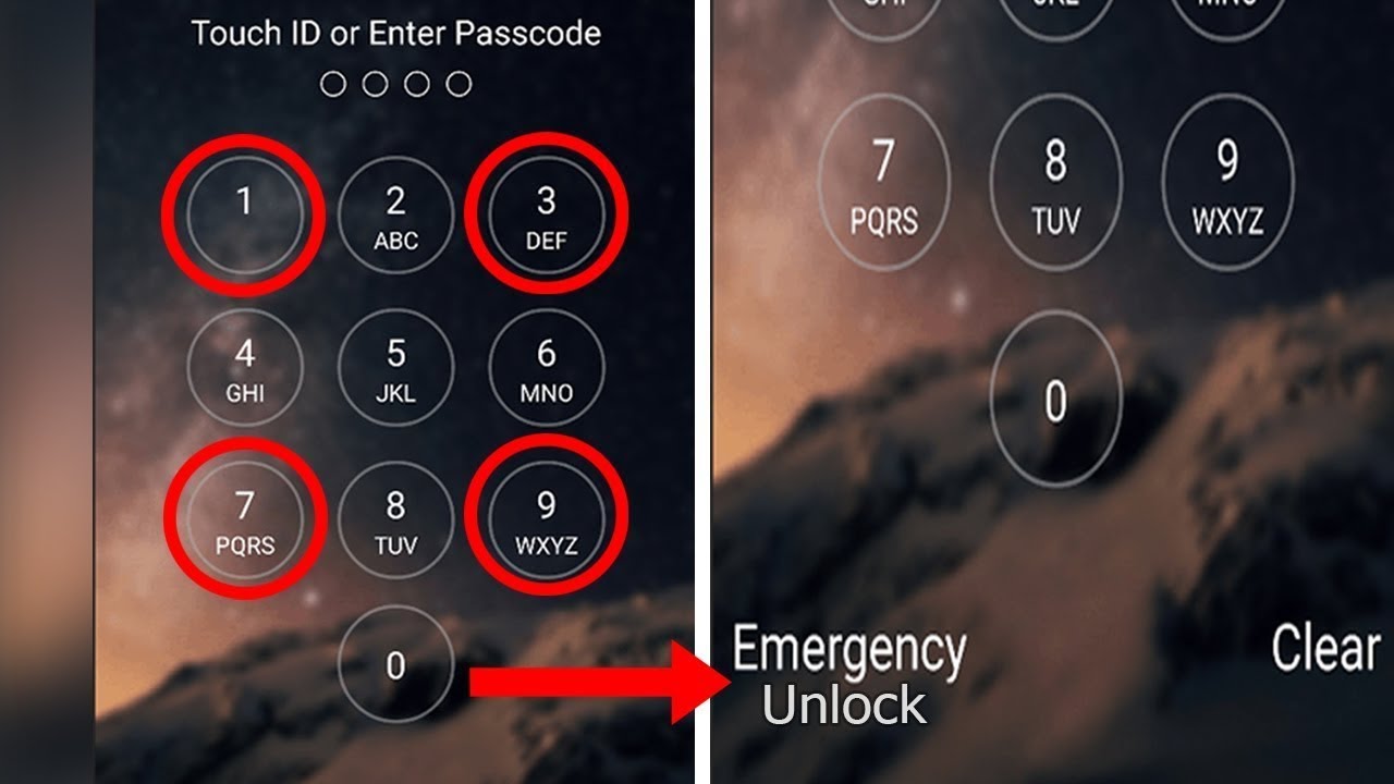 Unlock passcode hack