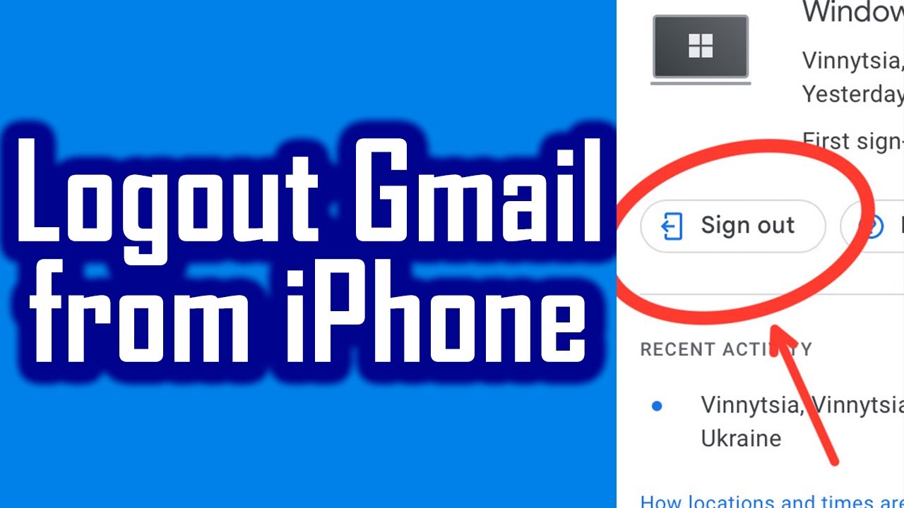 Cara logout gmail di iphone