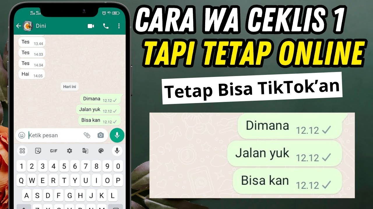 Cara agar wa ceklis 1 tapi online