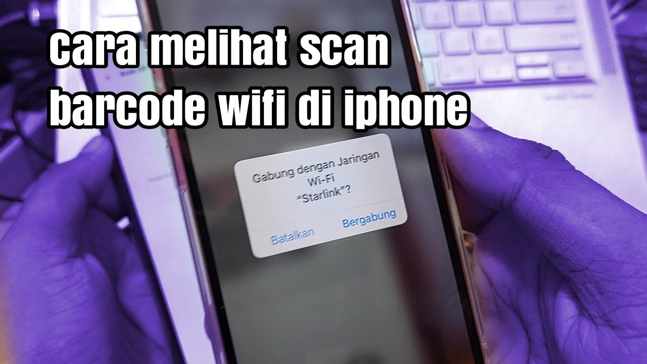 Cara barcode wifi di iphone