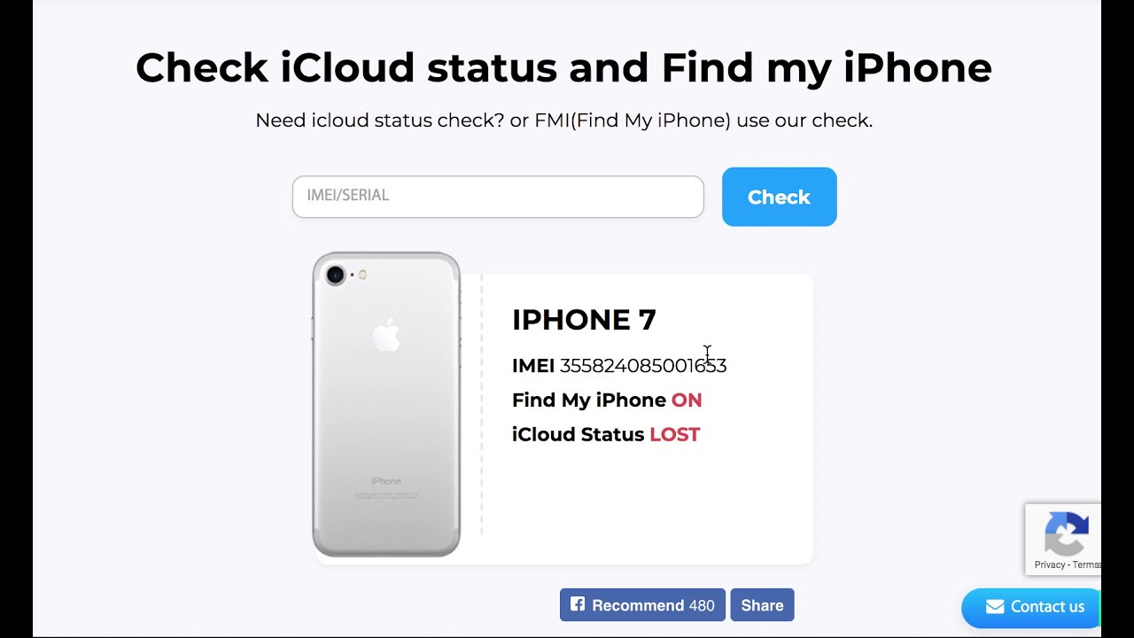 Icloud check status activation lock