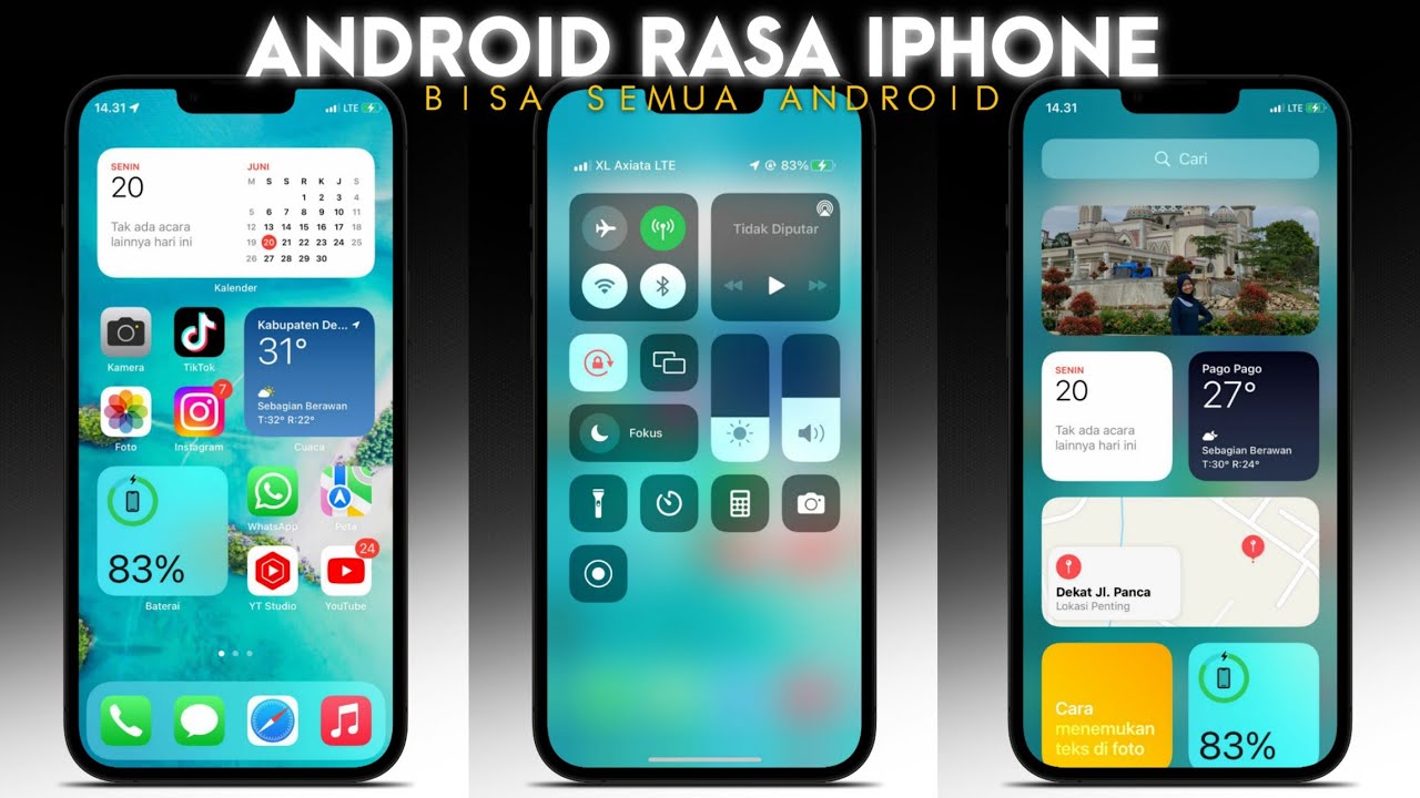 Cara merubah tampilan android menjadi iphone sepenuhnya tanpa aplikasi