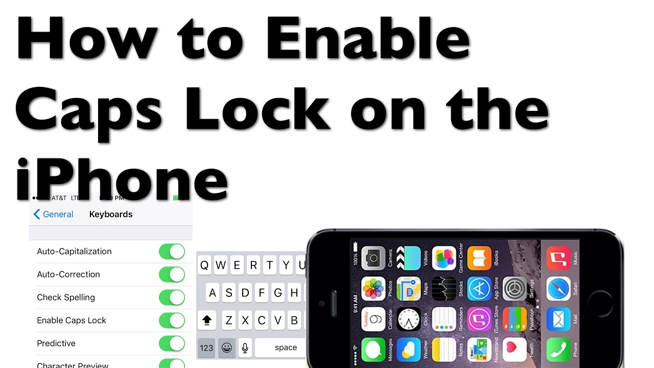 Cara capslock di iphone