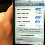 Lock caps iphone use letters turn twice tap quickly capital type so