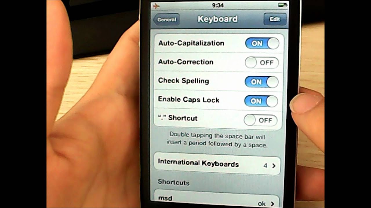 Lock caps iphone use letters turn twice tap quickly capital type so