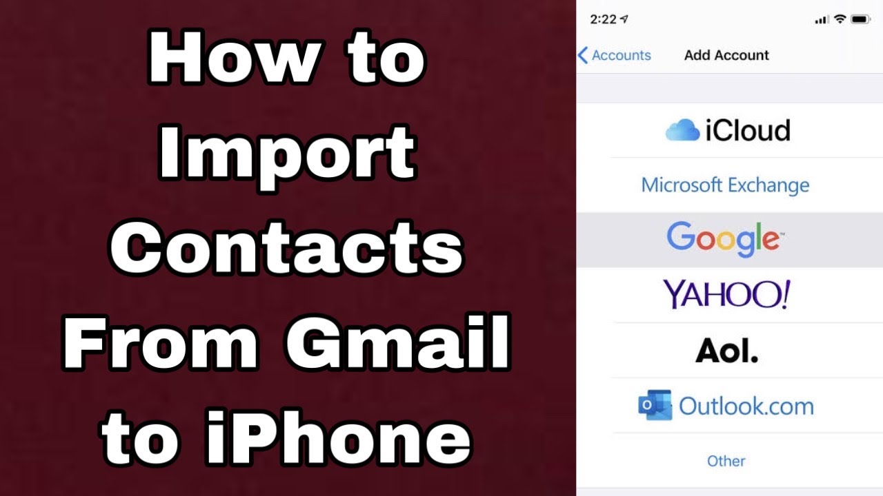 Cara import kontak dari gmail ke iphone